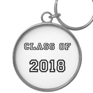 Class of 2018 - Customized Graduation Template Keychain