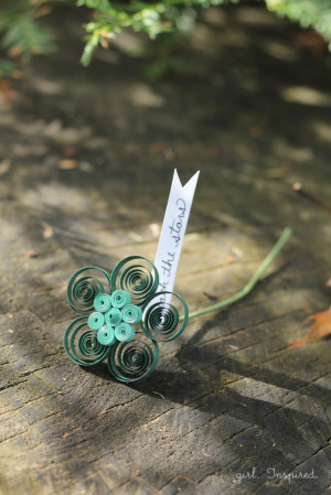 Use these pretty flowers to brighten someone's day.