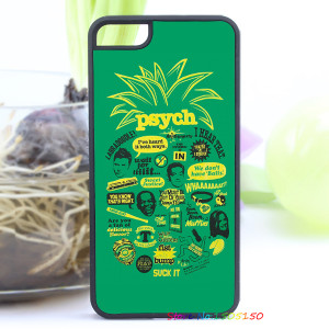 psych pineapple quote fashion cover case for iphone 4 4s 5 5s 5c for 6 ...