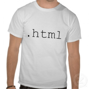 html File Extension Website Courier New Font Tshirts