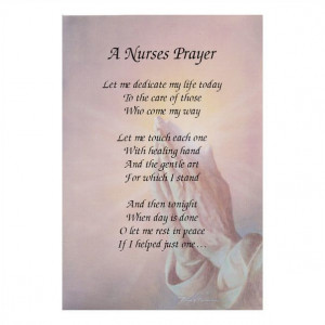 NURSES PRAYER - Inspirational poem for the nursing and care industry