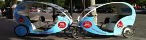 Rickshaw / pedicab directory in France: taxi bike