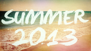 2013 Summer Schedule