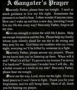 black gangsta prayer Image