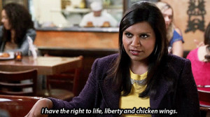 ... life, liberty, and chicken wings.