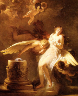 Jean-Honore Fragonard / The Sacrifice of the Rose (1780): Angel Wings ...