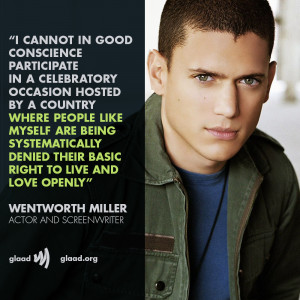Wentworth Miller rejects Russian film festival invitation; 'As a gay ...