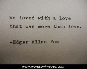 Edgar Allan Poe Quotes About Love