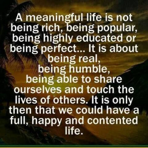 Meaningful Life...