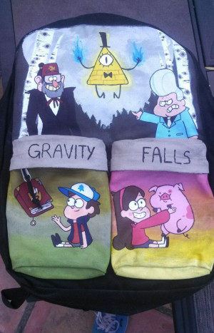 Gravity Falls Painted Backpack by classykatelyn on Etsy, $80.00 ...