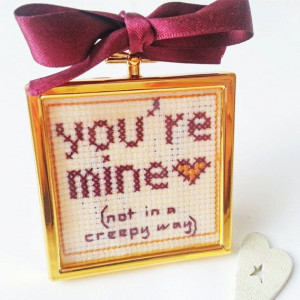 ... mine funny by SundownStitcher, £4.00 Funny Quotes, Quotes Frames