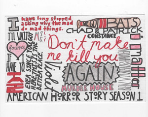 American Horror Story Season 1 Quote Collage