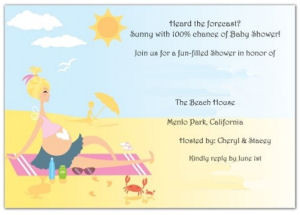 Long Distance Baby Shower Invitations on Beach Baby Shower Invitations ...