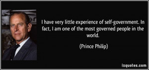 ... government. In fact, I am one of the most governed people in the world