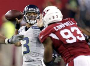 Russell Wilson was effective once again Thursday. / AP photo