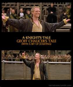 Chaucer - A Knights Tale. I adore his introductions!