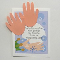 Handprint Christmas Poem Craft
