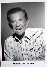 Morey Amsterdam Signed Authentic Autographed Matted 4x6 Photo PSA DNA