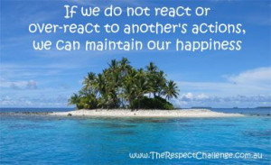 If we do not react or over-react