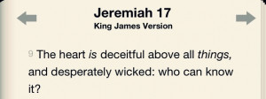 The Heart Is Deceitful Bible Quotes