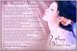 The Empowered Woman - Happy Women's Day march 8