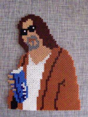The Dude in perler beads !! Seriously--how amazing is this??