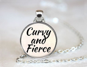Curvy Girl Necklace Curvy and Fierce by TheBlueBlackMonkey on Etsy, $9 ...
