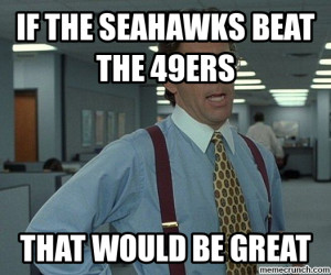 Seahawks Beat 49ers Meme