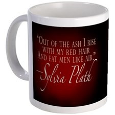 Plath Redheaded Quote Mug for