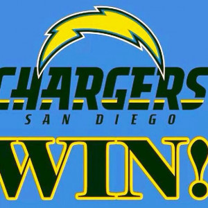 Chargers Win! My new favorite team since Bears are out of it!