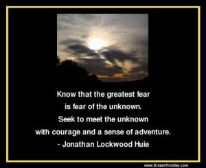 Daily Quotes N Tune.....Overcoming Fear.