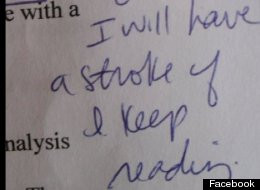 Teachers' Funniest Comments On Student Exams (PICTURES)