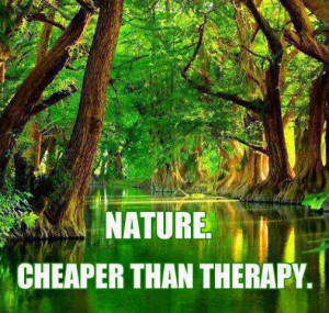 Nature cheaper than therapy – Nature Quote