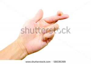 Good Luck Hand Sign Hand gesture twisted finger