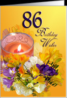 86th Birthday Wishes Card - Product #486960