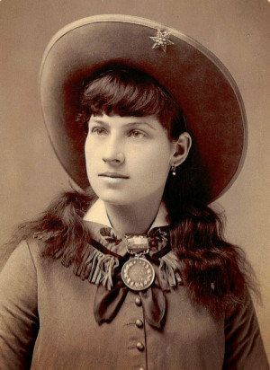 Annie Oakley (1860-1926) played by Gail Davis (Gail was really kinda ...