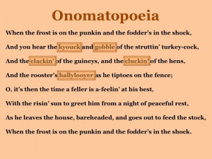 examples onomatopoeia poems