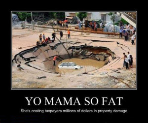 yo mama so fat, when people saw her floating on the water, spain ...