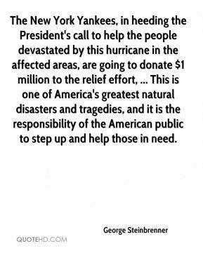 the new york yankees in heeding the president s call to help the ...