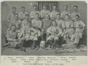 The 1896 Baltimore Orioles. Won the National League's Temple Cup and ...