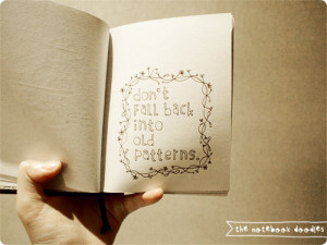 doodles, old patterns, quote, things to draw