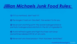 Jillian Michaels Junk Food Rules