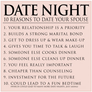 10 reasons to date your spouse