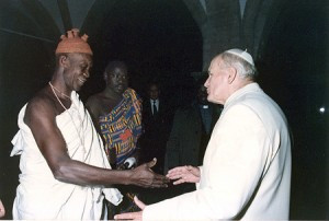 Pope John Paul II told the Voodoo priests of Benin, Africa, that their ...