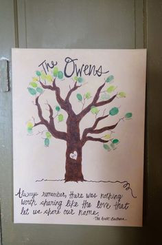 ... the family tree. We trusses the quote though throughout our wedding