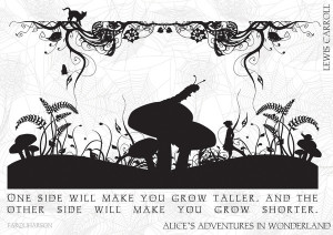 ... black and white illustrated quote by farquharson frame scoop black