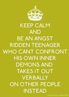 ... can't confront their own inner demons and takes it out on others? More