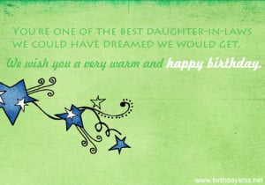 quotes for daughter in law birthday