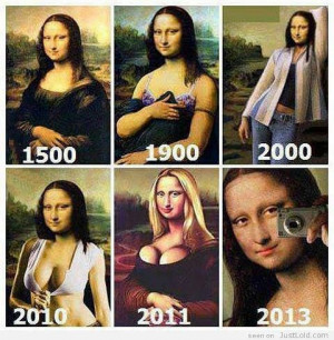 Mona Lisa thru the years.