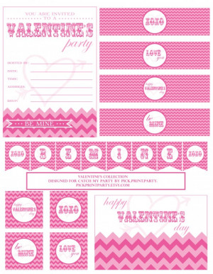 164 Valentine Party – chevron motif